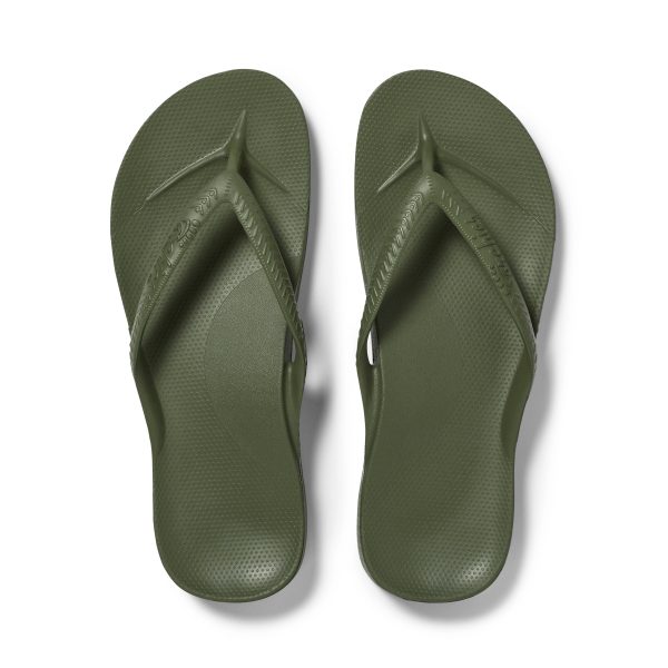 Arch Support Flip Flops - Classic - Olive