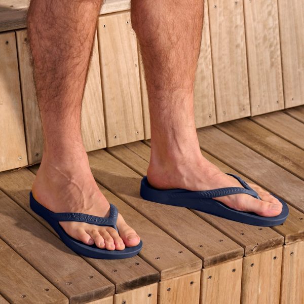 Arch Support Flip Flops - Classic - Navy