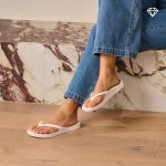 Arch Support Flip Flops - Classic - Crystal White